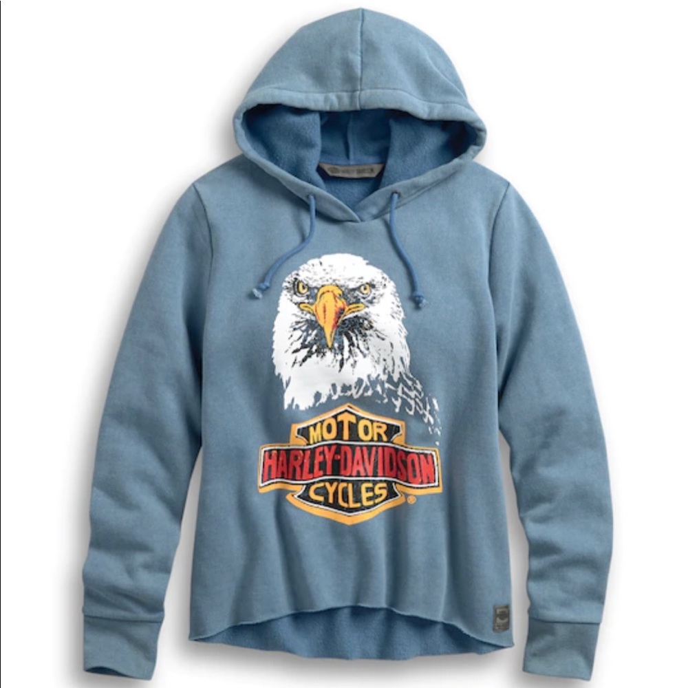 Harley Davidson From The Archives Eagle Hoodie